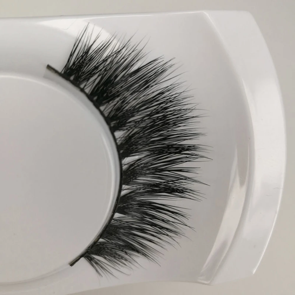 1 Pair Sexy Women Long Natural Looking Thick Cross Eye Lashes False Eyelashes (4)