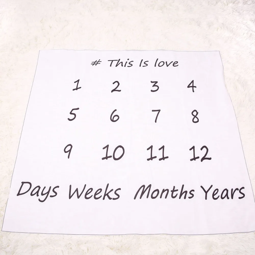 Baby Blanket Cotton Newborn Infant Swaddle Envolope Bedding Blankets with Number Letter Play Mat Photography Props Outfits Baby Blanket Cotton Newborn Infant Swaddle Envolope Bedding Blankets with Number Letter Play Mat Photography Props Outfits