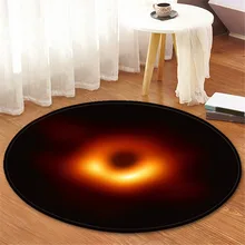 Черное отверстие обертывание одеяло Science Space Universe домашний декоративный анти-Sli коврик круглый коврик для ванной комнаты кухонный пол 120 см