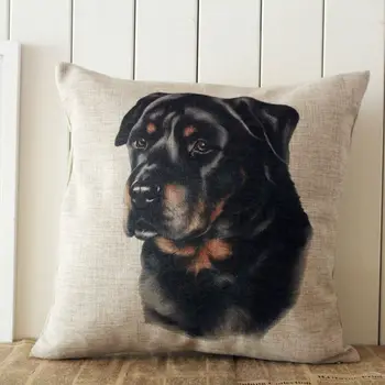 

LINKWELL 18"x18" World Famous Dog Greater Swiss Mountain Burlap Decorative Pillow Case Cushion Cover Protector Slip