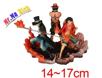 

3pcs/set One Piece Dxf Luffy Ace Sabo Anime Collectible Action Figures Pvc Collection Toys For Christmas Gift With Retail