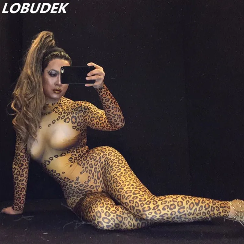 Боди женское облегающее эластичное леопардовое с леопардовым принтом|leopard print
