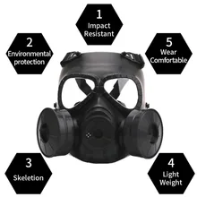 Hot Gas Mask Breathing Mask Creative Stage Performance Prop for CS Field Equipment Cosplay Protection Halloween Evil