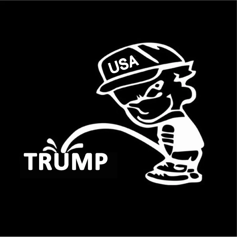 Наклейки для автомобиля от США Pee to Trump 16 см * 12 5 наклейки мотоцикла модные