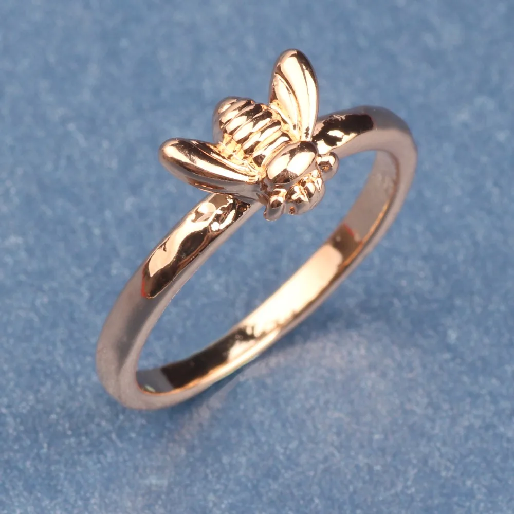 1Pcs-Simple-Tiny-Solid-Gold-Color-Copper-Bee-Finger-Rings-Gold-Hammered-Band-Stacking-Rings-Wedding (4)