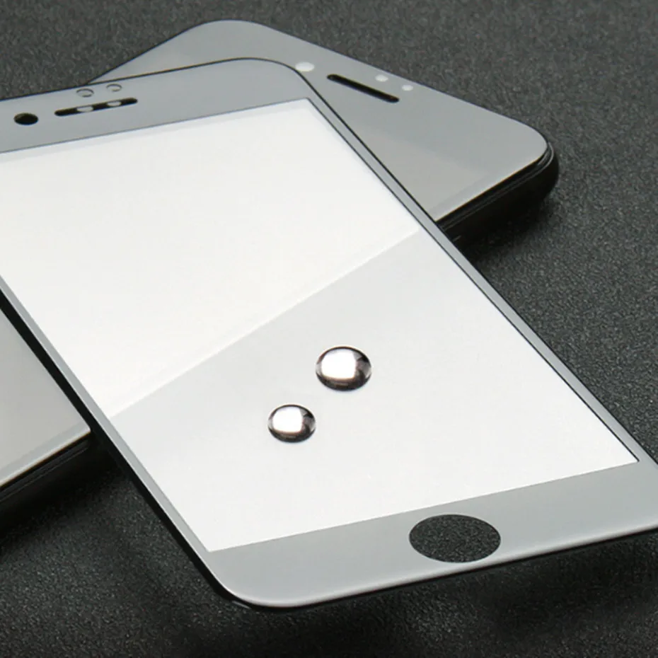 2 шт./лот 3D полное покрытие Защитное стекло для iphone 7 7plus красный глянцевый углеродное волокно протектор экрана закаленное стекло на 6 6s plus