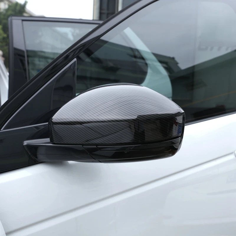 2 шт. углерода волокно стиль Abs пластик сбоку Зеркало заднего вида кепки Накладка для Land Rover Discovery Sport Range велар