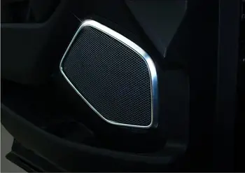 

Chrome Interior Door Speaker Sound Frame Cover Trim 4pcs For Ford Explorer 2013 2014 2015 2016