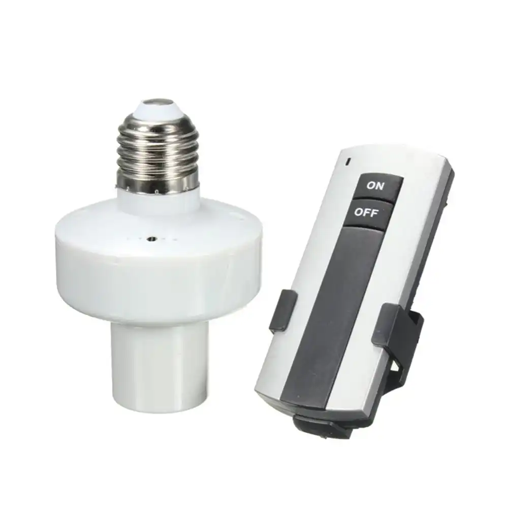 Light Switch Remote Ac 110v 220v E27 Screw Lamp Holder Cap Socket Lightbulb Controller On Off Switch For Home Lighting Jq