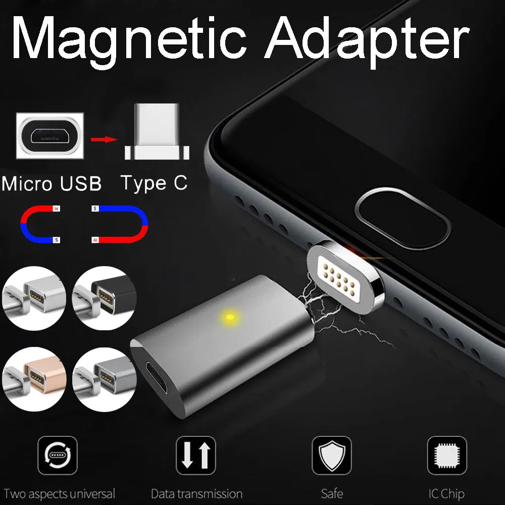 Телефон адаптер Лучшие Продавцы Магнитный тип-c Быстрая зарядка зарядное устройство адаптер для samsung Galaxy Note 8 S8/S8