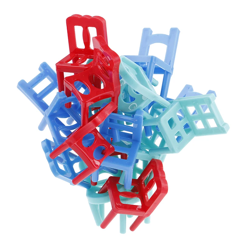 18 шт./компл. Детский письменный стол балансировки Пазлы обучающие игрушки баланс стулья образования детей баланс стулья с возможностью установки на другой игрушки