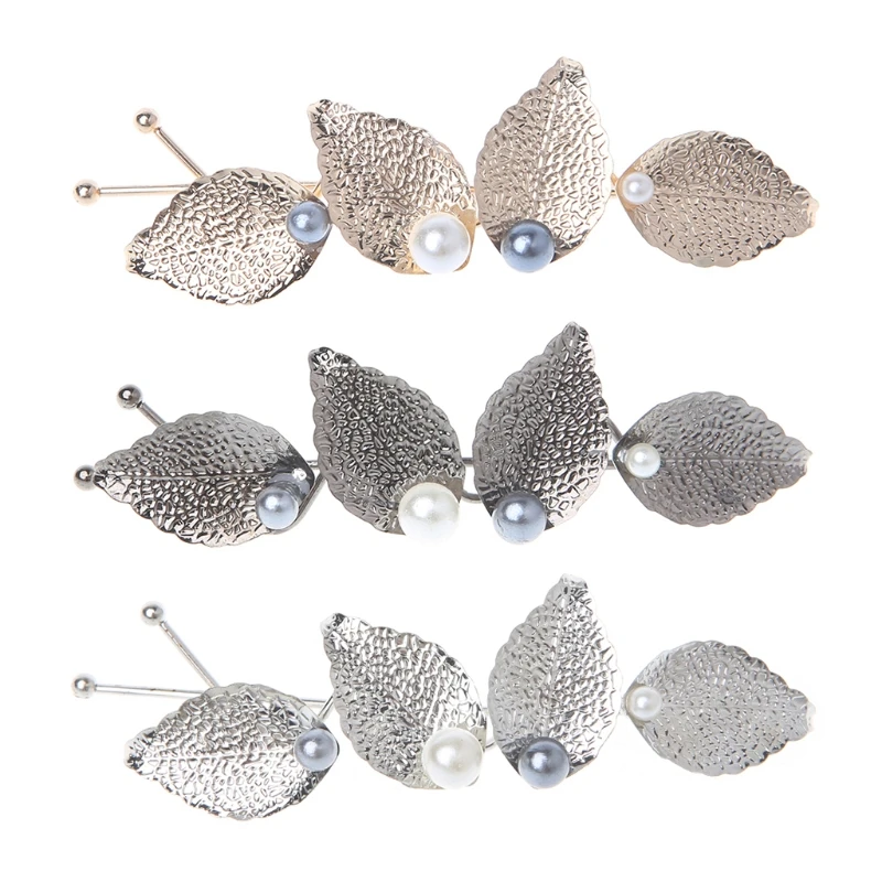 

Girls Hair Clip For Women Kids Leaves Hairpins Accessories Jewelry Pearl Wedding New Fashion Alloy/Rhinestone Hair Clips