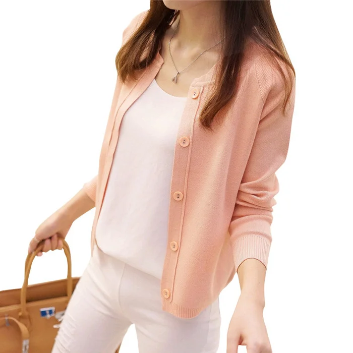 Knit Button Cardigan Women Top 2018 Spring Summer O Neck Solid Sweater Thin Coat Women Casual Cardigans Full Sleeve Jacket Coat Knit Button Cardigan Women Top 2018 Spring Summer O Neck Solid Sweater Thin Coat Women Casual Cardigans Full Sleeve Jacket Coat