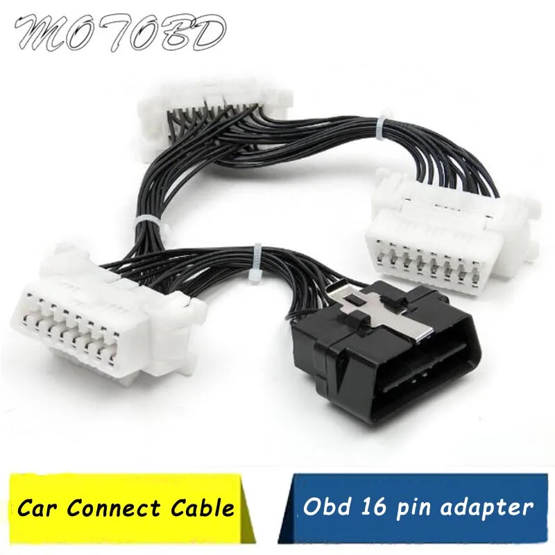 2019 полный Pin OBD2 кабель 16Pin мужской Порты и разъёмы для Dual Core 16 контактный разъем OBDII