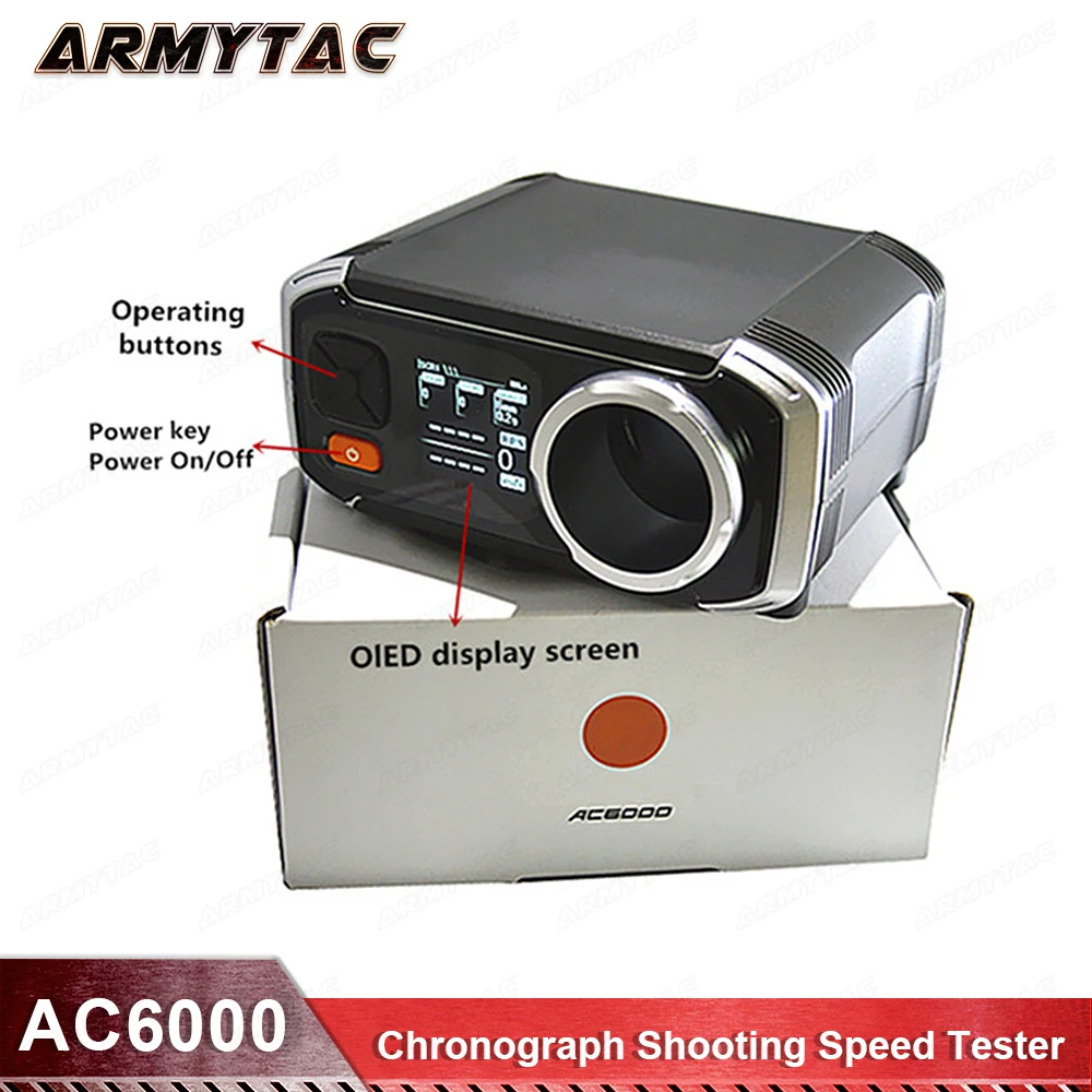 

Newest Model Airsoft AC6000 Chronograph Shooting Speed Tester Better Than X3200 Shooting Chronograph Speed Tester