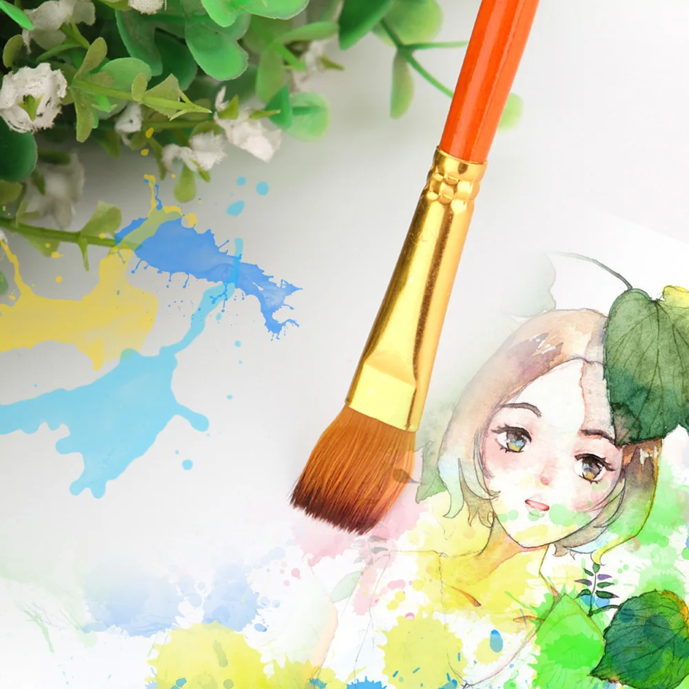 50 шт. нейлоновые кисти для краски волос набор кистей рисования художника много