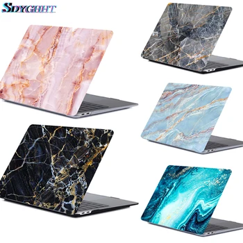 

Hot Marble Pattern Laptop Case For Apple Macbook Pro Retina Air 11 12 13 15,2018 For Mac new Air/pro 13 inch A1932 A1708 Cover
