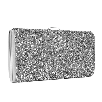 

Women Evening Clutch Womens Dazzling Hard Case Flap Clutch Purses Handbag for Wedding Party