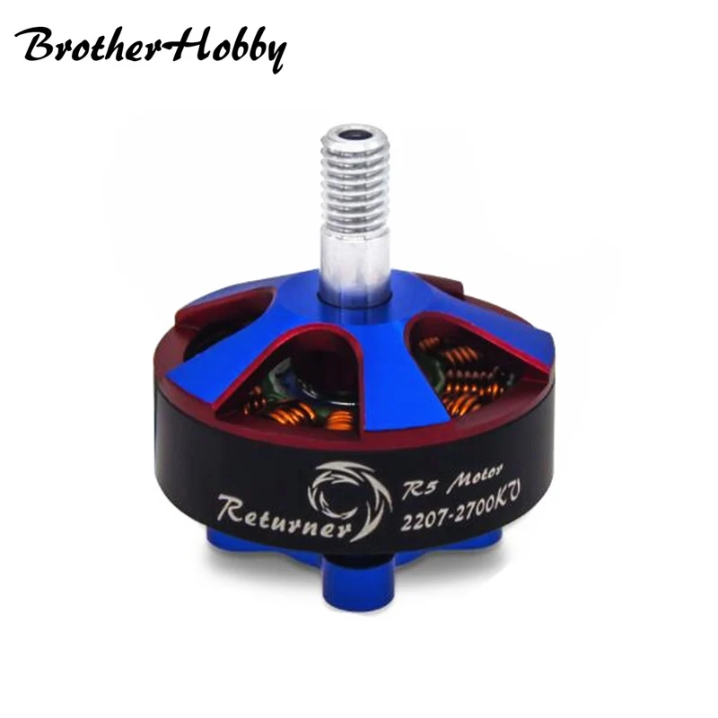 В наличии brotherhobby возвращающийся R5 2207 2400kv 2700kv 4-5 s бесщеточный Двигатель al 7075 чехол