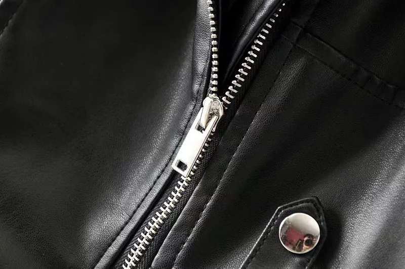 Veste Turn 2019 Pleine Marée Manches Mode Asymétrique down Red eam Ob152 Black Zipper Nouveau De Col Printemps Perles Pu wine Femmes x7fndIIXwq