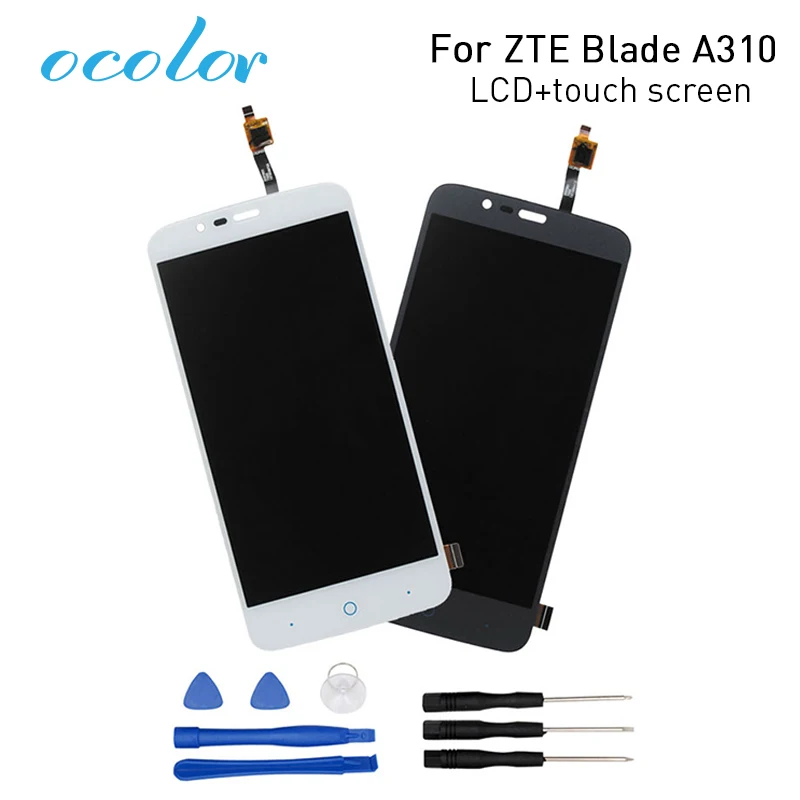 

ocolor for ZTE Blade A310 LCD Display+Touch Screen Screen Digitizer Assembly Replacement for ZTE Blade A462 Phone+Tools