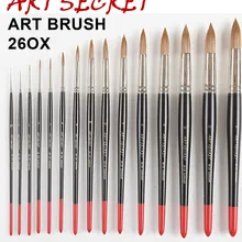 1 шт. высокое качество 26OX конские уши волосы аркрилик и масляная щетка