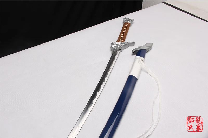 Катана для игры Лига Легенд Ясуо непростенного меч деревянные ножны стальное лезвие аниме опора косплей подарок