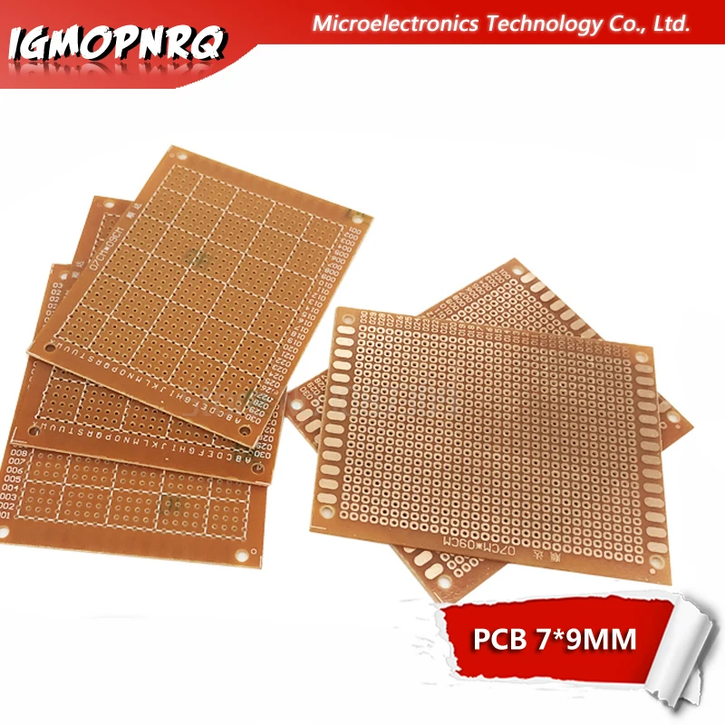 5 шт. 7x9 см 7*9 DIY Прототип бумаги PCB Универсальный Эксперимент Матрица печатной