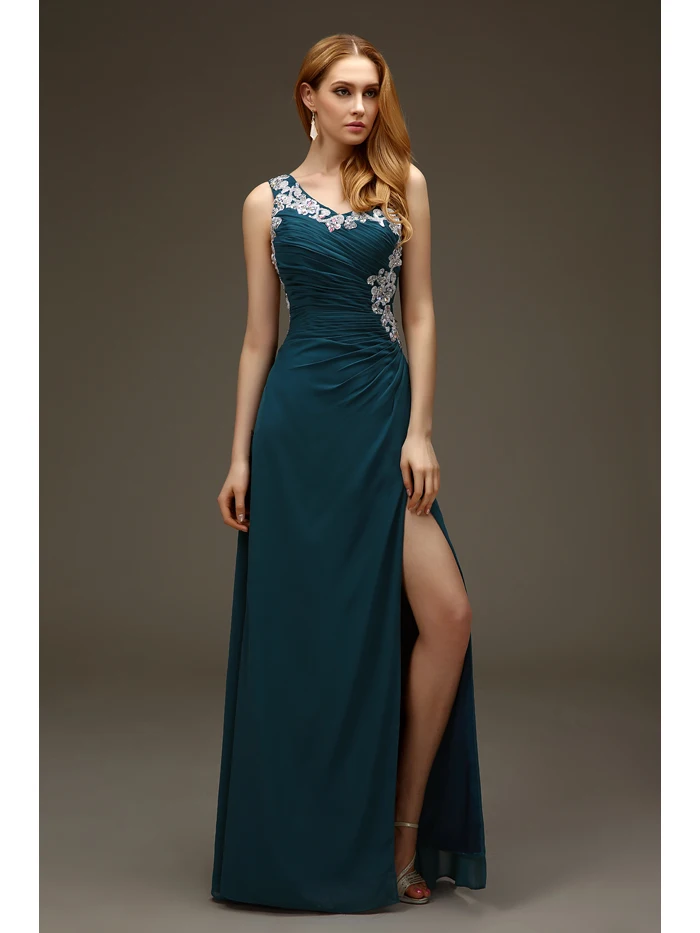 Abito cocktail verde uba