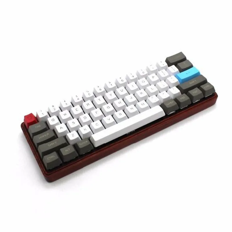 

61 Keys Gaming Keyboard Keycap ANSI Keyset OEM Profile Thick PBT Keycap Set For Office Mechanical Keyboard