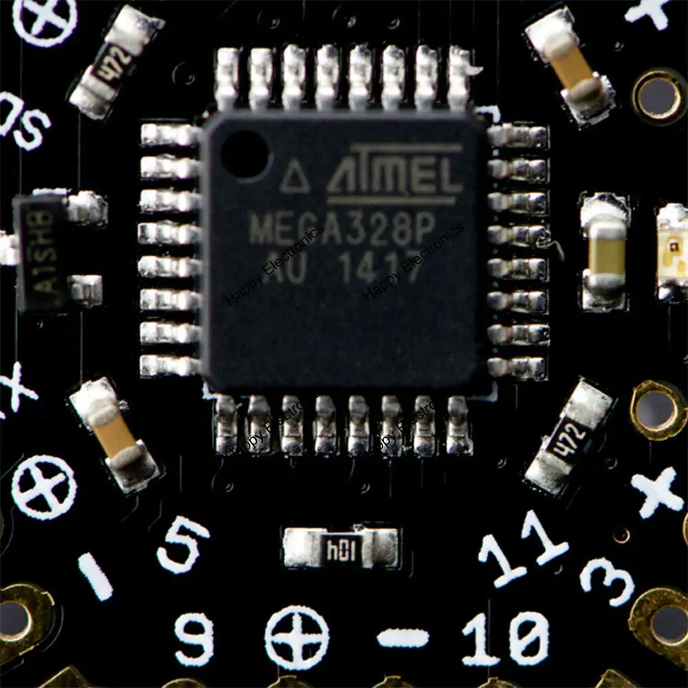 Контроллер Низкой Мощности DFRobot uHex Atmega328P от 2,7 до 5 В с 14 GPIO 7 портами питания 2 интерфейса спящего пробуждения совместим с Arduino