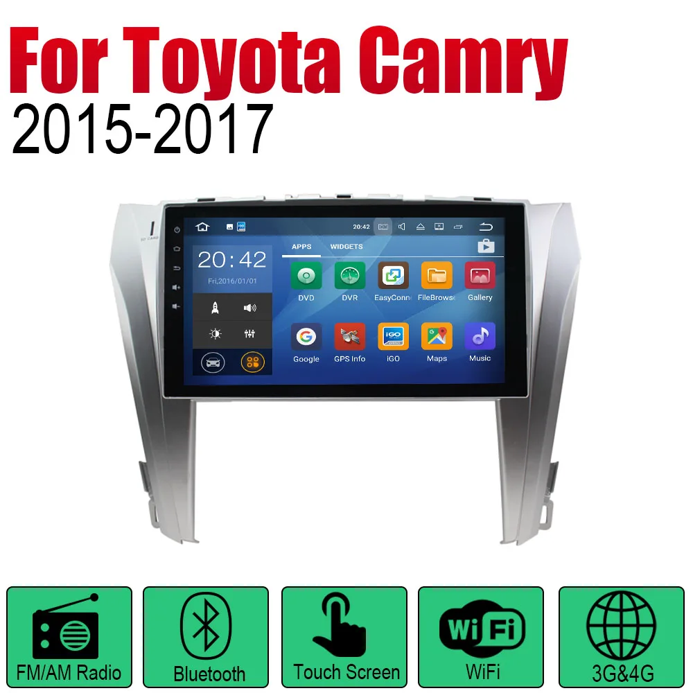 Standard machine Автомагнитола ZaiXi 2 Din Android Автомобильный плеер для Toyota Camry~ gps Навигация BT Wifi карта мультимедийная система стерео - Цвет: Standard machine