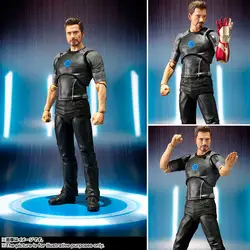 Marvel анимация Мстители Железный человек Tony Stark фигурка модель куклы украшения герой Marvel Подвижная кукла игрушка настольное украшение