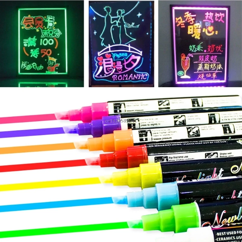 Download 8 Colors Chalk Markers Chalkboard Erasable Dustless Water Based Non Toxic Liquid Pens Set-in ...