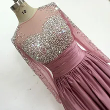 Платья для выпускного вечера Атласное Вечернее платье потрясающее длинное вечернее платье с рукавами длиной до пола Robe de soiree vestido de festa