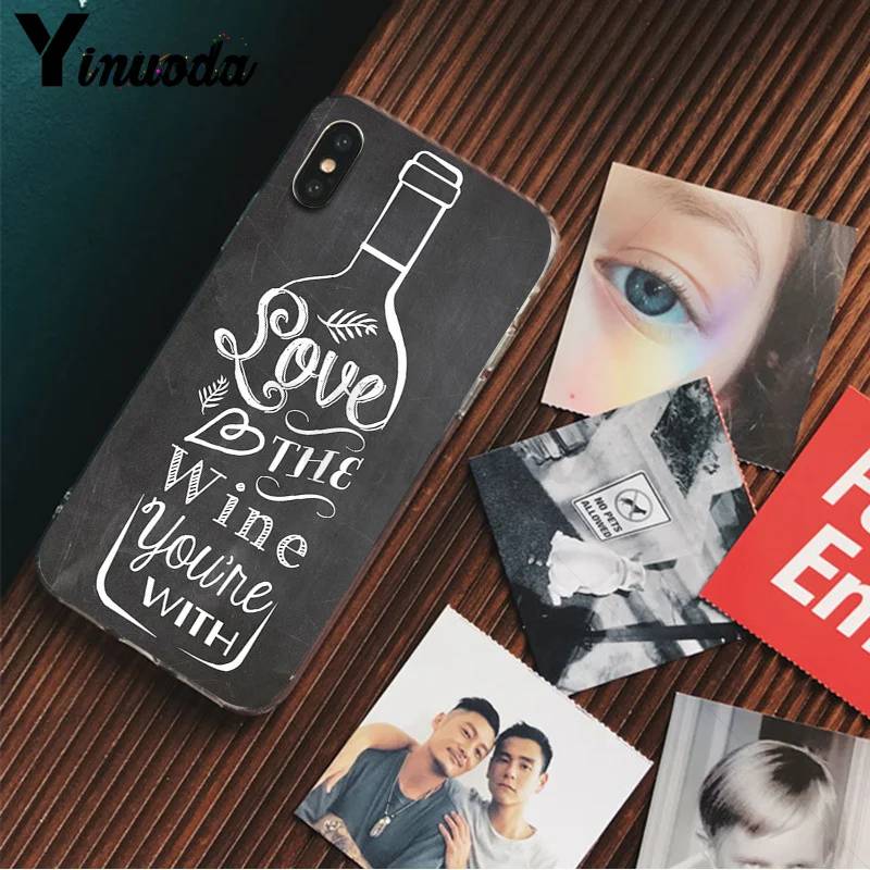 Yinuoda keep calm and drink a bear wine TPU чехол для телефона Apple iPhone 8 7 6 6S Plus X XS MAX 5 5S SE XR мобильные