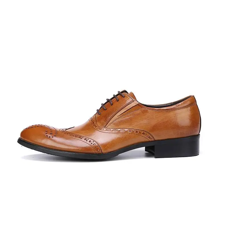 37 gelb Errfc Party Kleid Echte Lederne Größe Männer Für Brogue 45 Formale Schwarzes Schuhe Braun Verkauf Mode Heißer Tx6qTgnSv