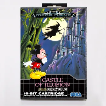 

Castle Of Illusion starring Mickey Mouse Game Cartridge 16 bit MD Game Card With Retail Box For Sega Mega Drive For Genesis