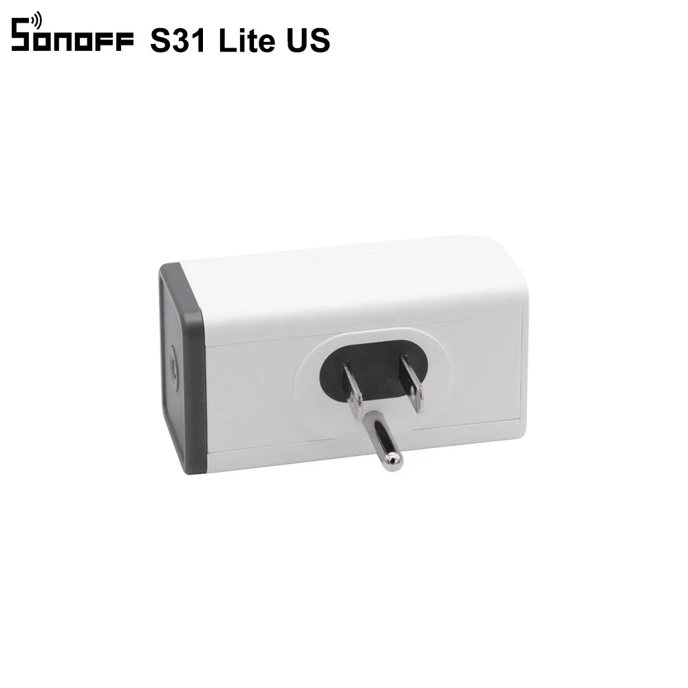 Sonoff S31 Lite US 15A мини умная Wifi розетка беспроводной смарт переключатель управление
