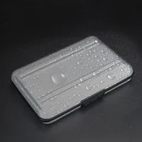 כרטיס sd כרטיס זיכרון אלומיניום שחור נייד Case 16 משבצות (8 + 8) עבור מיקרו SD SD / SDHC / SDXC כרטיס חפצים מחזיק כרטיס חדש Case (5)