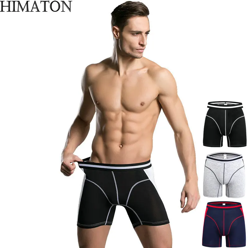 Buy Himaton Boxer Men Long Leg Shorts Men's Boxers