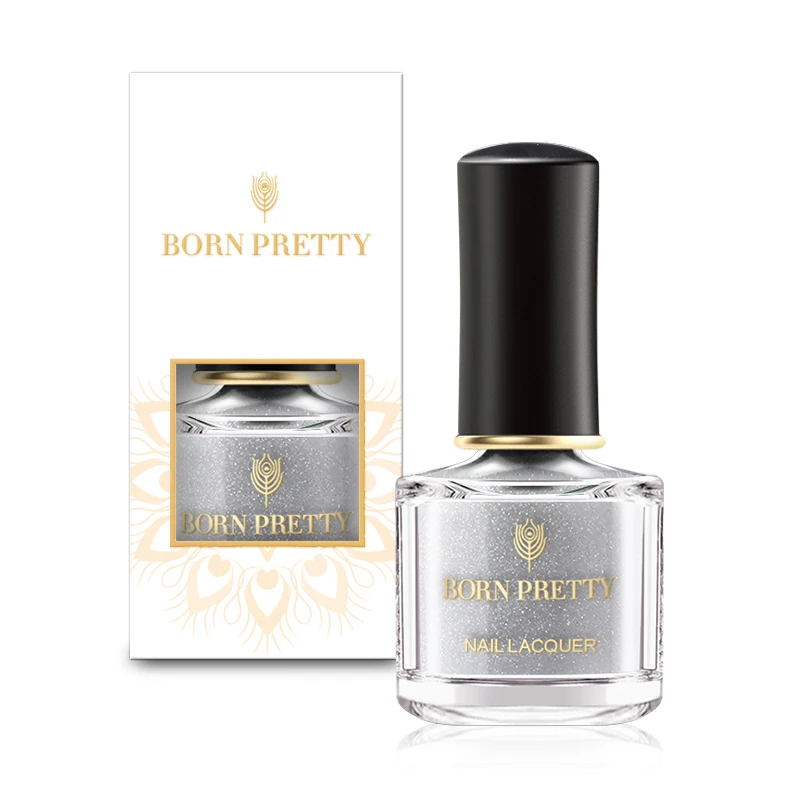 BORN PRETTY Crystal Sand Top Coat 6 мл Базовое покрытие на водной основе для ногтей блеск Жидкий скраб пыль лак для ногтей