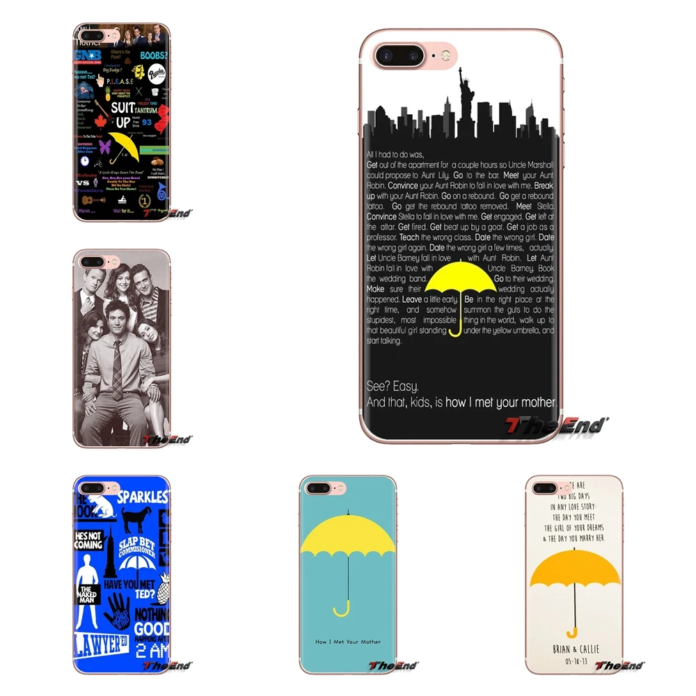 

For Huawei Mate Honor 4C 5C 5X 6X 7 7A 7C 8 9 10 8C 8X 20 Lite Pro How I Met Your Mother HIMYM Transparent Soft Cases Covers