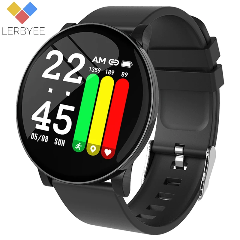 

Lerbyee W8 Smart Bracelet Waterproof Blood Pressure Fitness Band Sleep Monitor Color Screen Smart Watch New for IOS Android