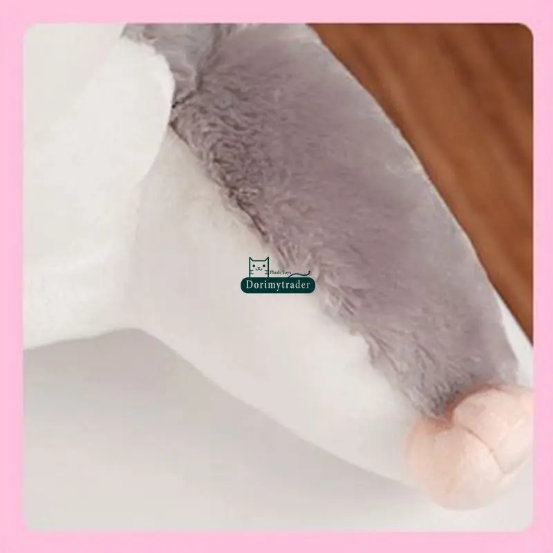 Dorimytrader Lovely 50cm x 55cm Soft Cartoon Hamster Plush Pillow Anime Waist Cushion Stuffed Animal Hamster Toy Doll DY61720 (2)