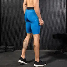 Мужские спортивные трусы быстросохнущие облегающие шорты с 3D принтом для спортзала NGD88