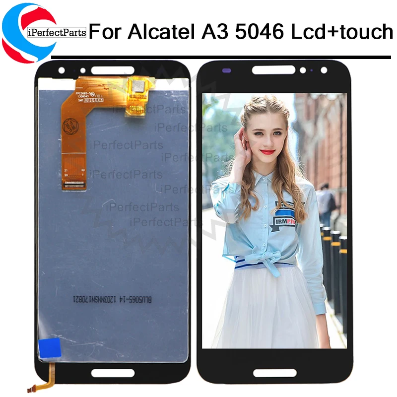 ЖК-дисплей 5 0 дюйма для Alcatel A3 5046 5046X с фотоэлементами 5046D 5046Y сотового телефона