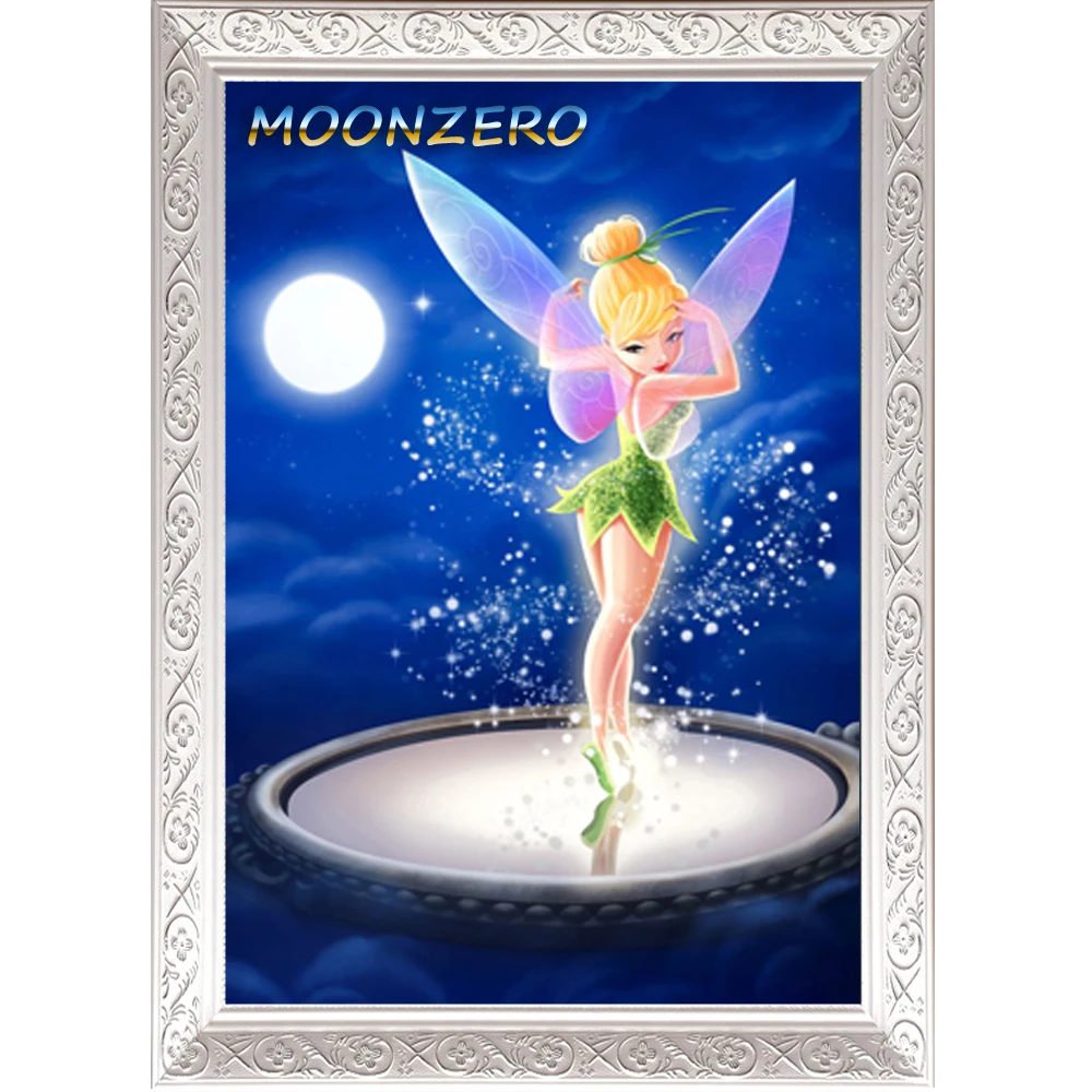 

5D DIY Diamond Painting 100% Full Square Crystal Rhinestone Needlework Mosaic Embroidery Cross Stitch Kits Tinker Bell Dance