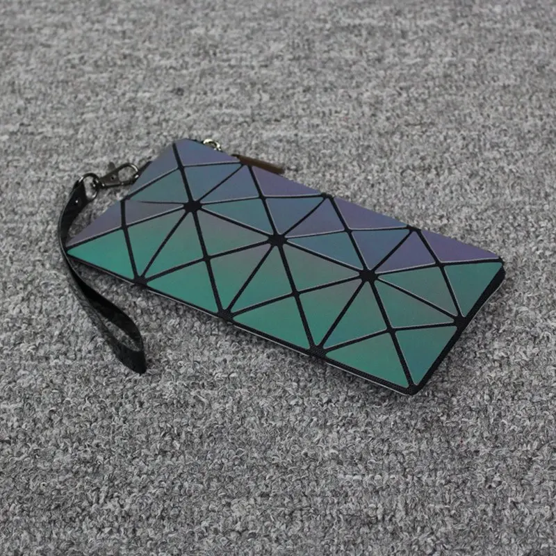 

cosmetic bag fashion High-end Reflective women make up bag geometric folding travel cosmetic case makeup beauty bags for ladies