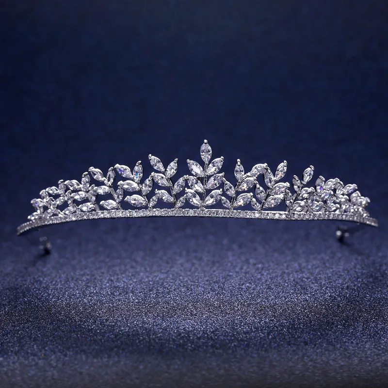 Винтажная большая циркониевая корона принцессы для выпускного вечера с кристаллами для невесты, тиара, свадебные ювелирные изделия на волосы, свадебные аксессуары для волос